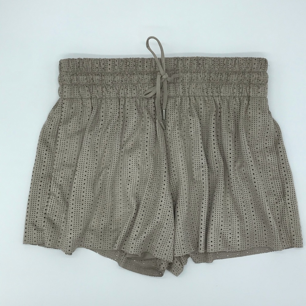 Zara faux suede shorts